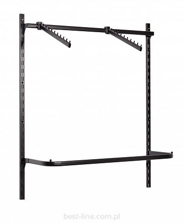 Garderoba jednomodułowa - OPTIB2 SMART  - BLACK