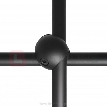 Złącze dwukierunkowe X2 prawe fi25mm BLACK