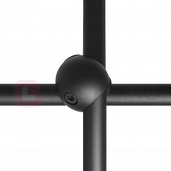 Złącze dwukierunkowe X2 prawe fi25mm BLACK