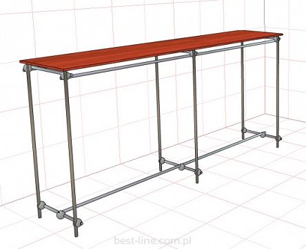 Gondola z półką 2m