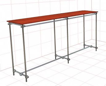 Gondola z półką 2m