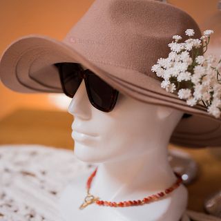 Ekspozytor głowa na czapki (biały) - 4