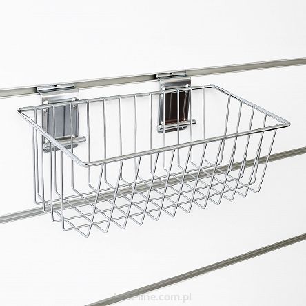 Kosz 30cm z drutu na panel Slatwall