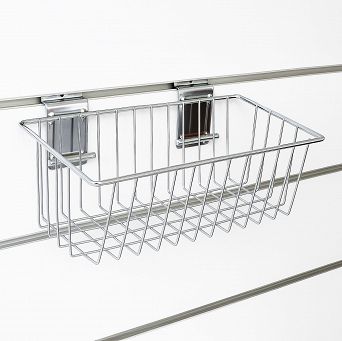 Kosz 30cm z drutu na panel Slatwall
