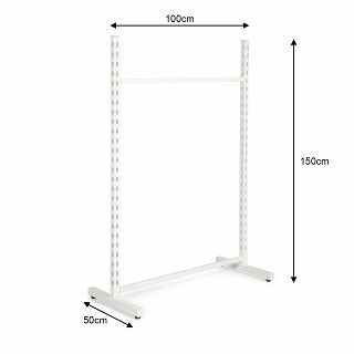 Stojak z profilu wolnostojący 100x150x50cm WHITE - 4