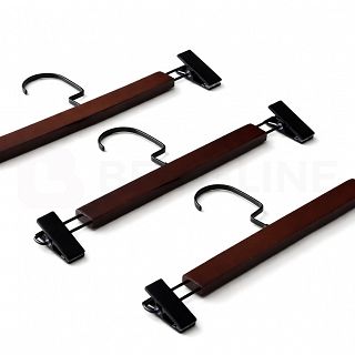 Wieszak GLAMOUR klamrowy Dark Wood Black - 2