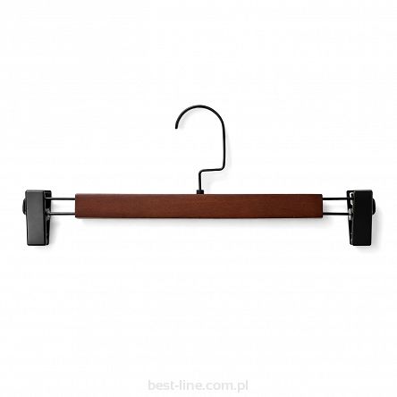 Wieszak GLAMOUR klamrowy Dark Wood Black