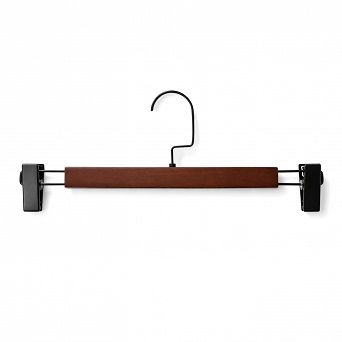 Wieszak GLAMOUR klamrowy Dark Wood Black