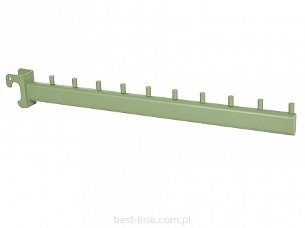 Wieszak prosty do rury owalnej 40cm 10N GREEN