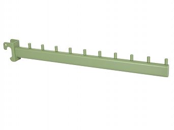 Wieszak prosty do rury owalnej 40cm 10N GREEN