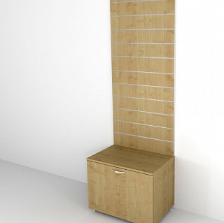 Zabudowa Slatwall z szufladą 80x240x50cm 11 FREZÓW - 4