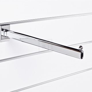 Wieszak prosty 40cm 1K (owal) Slatwall chrom - 2