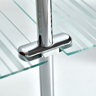 Złącze dwustronne do półki ze szkła plexi fi25mm - 3