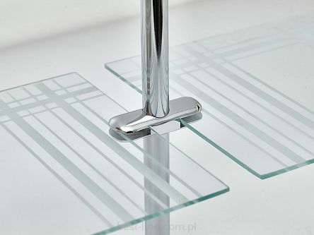 Złącze dwustronne do półki ze szkła plexi fi25mm