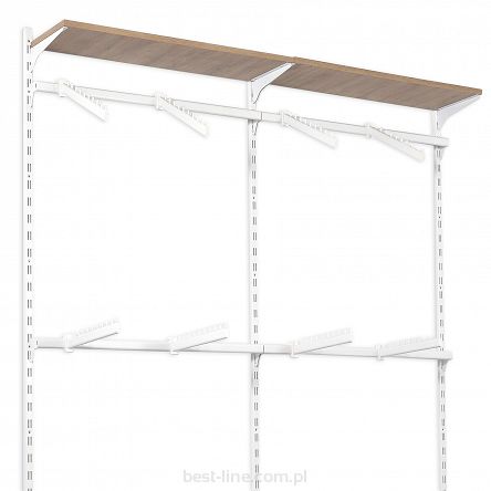 Garderoba dwumodułowa - OPTI-W3 - WHITE