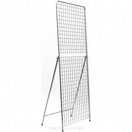 Parawan krata 175x75cm srebrny składany