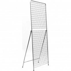 Parawan krata 175x75cm srebrny składany