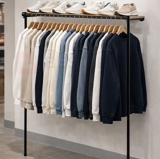 Regał niski z półką 100x150x40 BLACK - 3