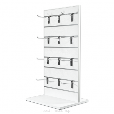 Ekspozytor wolnostojący Slatwall 45x87cm 8 FREZÓW różne kolory