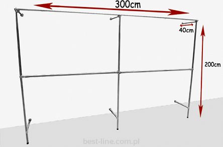 Regał regulowany 300x200x40