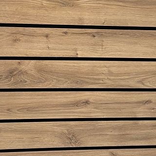 Panel MDF Slatwall Dąb Odwieczny (D1041) + wsuwki ALU (odstępy co 10cm) 80x90cm - 3
