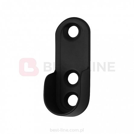 Wspornik drążka owalnego. Rozeta owalna BLACK