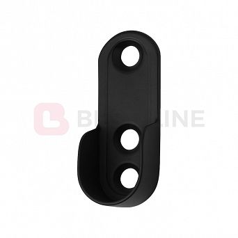 Wspornik drążka owalnego. Rozeta owalna BLACK