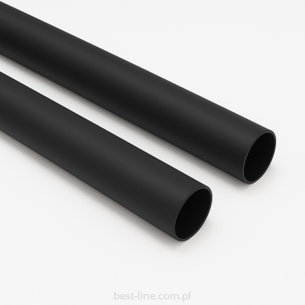 Rura, drążek meblowy BLACK fi25mm 200cm