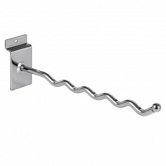 Wieszak prosty "Zygzak" 25cm Slatwall chrom