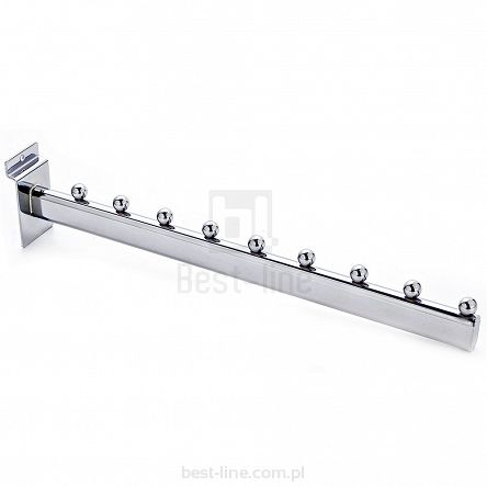 Wieszak prosty 40cm z 9 kulkami na panel SW