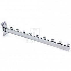 Wieszak prosty 40cm z 9 kulkami na panel SW