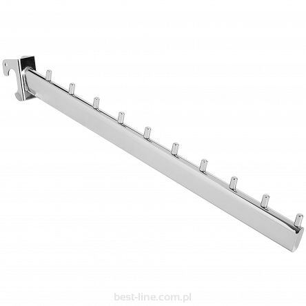 Wieszak skośny do rury owalnej szyny universal 40cm