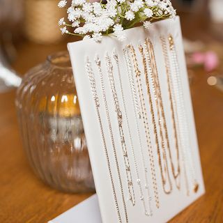 Ekspozytor na łańcuszki biały - 2