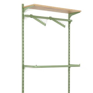 Wieszak skośny do rury owalnej 40cm GREEN - 2