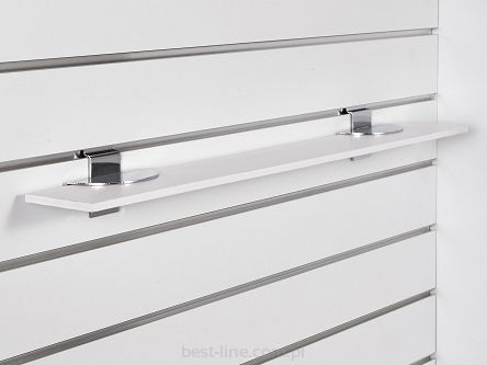 Wspornik pod półkę Slatwall chrom 1szt