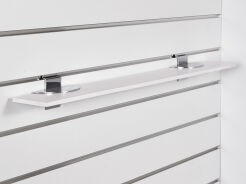 Wspornik pod półkę Slatwall chrom 1szt