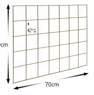 Krata organizer na ścianę 70/50 ZŁOTA - 2
