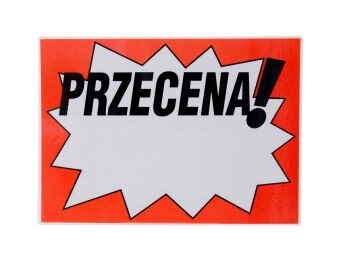 Etykieta cenowa "PRZECENA" A5