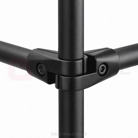 Złącze dwuramienne kątowe regulowane R43M fi25mm BLACK