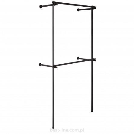 Regał przyścienny 100x200x40cm BLACK