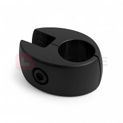 Złącze do płyt lub szkła pojedyncze fi25mm BLACK