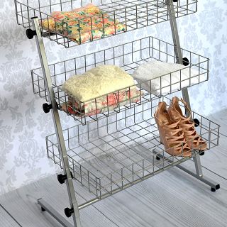 Stojak skośny 3 KOSZE (wys.90cm) - 2