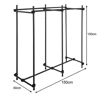 Gondola STRONG 150x150x60cm BLACK - 2