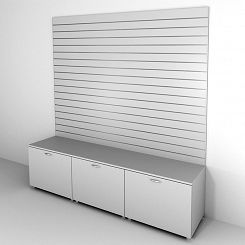 Zabudowa Slatwall z szufladą 200x240x50cm 17 FREZÓW