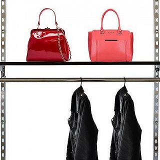 Półka z wspornikami do szyny z relingiem na wieszaki - 2