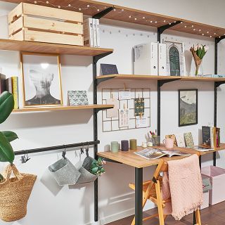 Krata organizer na ścianę 90/70 ZŁOTA - 4