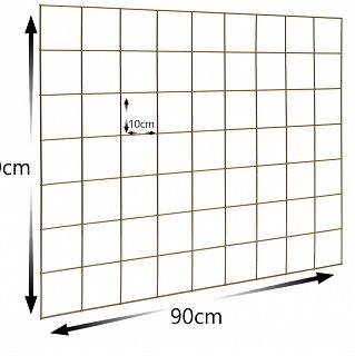 Krata organizer na ścianę 90/70 ZŁOTA - 2