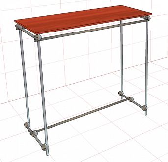 Gondola LIGHT z półką 1,5m