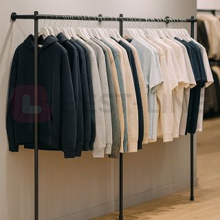 Regał niski 200x150x40cm BLACK - 3