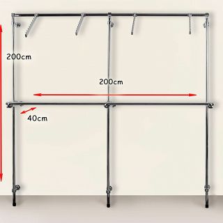 REGAŁ RUROWO-OWALNY 2m - 2